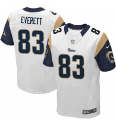 Nike Rams #83 Gerald Everett White Mens Stitched NFL Elite Jersey Nike Rams #83 Gerald Everett White Mens Stitched NFL Elite Jersey