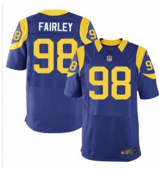 Nike Rams #98 Nick Fairley Royal Blue Alternate Mens Stitched NFL Elite Jersey Nike Rams #98 Nick Fairley Royal Blue Alternate Mens Stitched NFL Elite Jersey