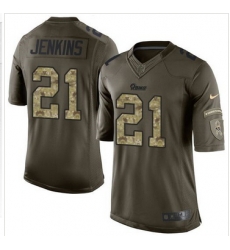 Nike St Louis Rams #21 Janoris Jenkins Green Men 27s Stitched NFL Limited Salute to Service Jersey Nike St Louis Rams #21 Janoris Jenkins Green Men 27s Stitched NFL Limited Salute to Service Jersey