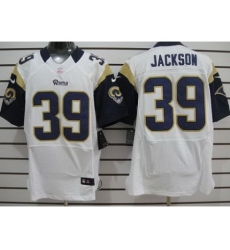 Nike St. Louis Rams 39 Steven Jackson White Elite NFL Jersey Nike St. Louis Rams 39 Steven Jackson White Elite NFL Jersey