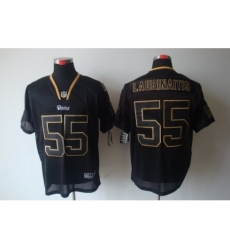 Nike St. Louis Rams 55 James Laurinaitis Black Elite Lights Out NFL Jersey Nike St. Louis Rams 55 James Laurinaitis Black Elite Lights Out NFL Jersey
