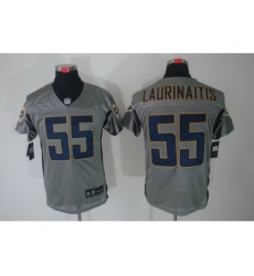 Nike St. Louis Rams 55 James Laurinaitis Grey Elite Shadow NFL Jersey Nike St. Louis Rams 55 James Laurinaitis Grey Elite Shadow NFL Jersey