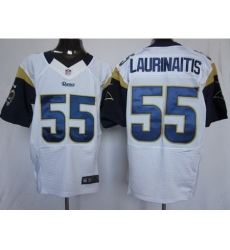Nike St. Louis Rams 55 James Laurinaitis White Elite NFL Jersey Nike St. Louis Rams 55 James Laurinaitis White Elite NFL Jersey