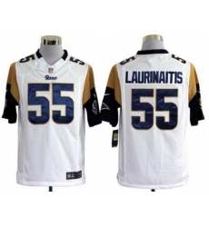 Nike St. Louis Rams 55 James Laurinaitis White Game NFL Jersey Nike St. Louis Rams 55 James Laurinaitis White Game NFL Jersey