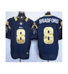 Nike St. Louis Rams 8 Sam Bradford Blue Elite NFL Jersey Nike St. Louis Rams 8 Sam Bradford Blue Elite NFL Jersey