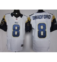 Nike St. Louis Rams 8 Sam Bradford White Elite NFL Jersey Nike St. Louis Rams 8 Sam Bradford White Elite NFL Jersey