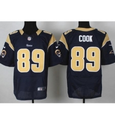 Nike St. Louis Rams 89 Jared Cook Blue Elite NFL Jersey Nike St. Louis Rams 89 Jared Cook Blue Elite NFL Jersey