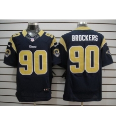 Nike St. Louis Rams 90 Michael Brockers Blue Elite NFL Jersey Nike St. Louis Rams 90 Michael Brockers Blue Elite NFL Jersey
