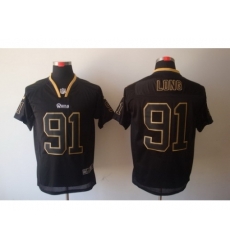 Nike St. Louis Rams 91 Chris Long Black Elite Lights Out NFL Jersey Nike St. Louis Rams 91 Chris Long Black Elite Lights Out NFL Jersey