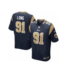 Nike St. Louis Rams 91 Chris Long Blue Game NFL Jersey Nike St. Louis Rams 91 Chris Long Blue Game NFL Jersey