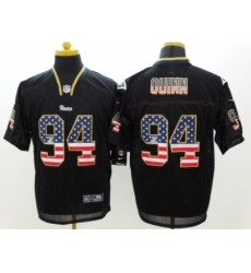 Nike St. Louis Rams 94 Robert Quinn Black Elite USA Flag Fashion NFL Jersey Nike St. Louis Rams 94 Robert Quinn Black Elite USA Flag Fashion NFL Jersey