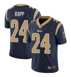 Rams 24 Taylor Rapp Navy Blue Team Color Men Stitched Football Vapor Untouchable Limited Jersey Rams 24 Taylor Rapp Navy Blue Team Color Men Stitched Football Vapor Untouchable Limited Jersey