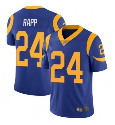 Rams 24 Taylor Rapp Royal Blue Alternate Men Stitched Football Vapor Untouchable Limited Jersey Rams 24 Taylor Rapp Royal Blue Alternate Men Stitched Football Vapor Untouchable Limited Jersey