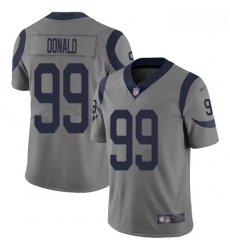Rams 99 Aaron Donald Gray Men Stitched Football Limited Inverted Legend Jersey Rams 99 Aaron Donald Gray Men Stitched Football Limited Inverted Legend Jersey