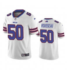 Men Nike Buffalo Bills Gregory Rousseau 50 White Vapor Limited Jersey Men Nike Buffalo Bills Gregory Rousseau 50 White Vapor Limited Jersey