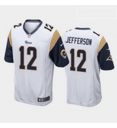 men van jefferson los angeles rams white game jersey men van jefferson los angeles rams white game jersey