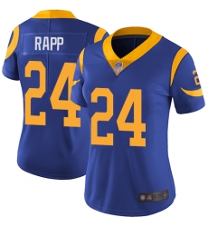 Rams 24 Taylor Rapp Royal Blue Alternate Women Stitched Football Vapor Untouchable Limited Jersey Rams 24 Taylor Rapp Royal Blue Alternate Women Stitched Football Vapor Untouchable Limited Jersey