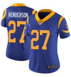 Rams 27 Darrell Henderson Royal Blue Alternate Women Stitched Football Vapor Untouchable Limited Jersey Rams 27 Darrell Henderson Royal Blue Alternate Women Stitched Football Vapor Untouchable Limited Jersey