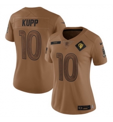 Women Los Angeles Rams 10 Cooper Kupp 2023 Brown Salute To Service Limited Stitched Jersey Run Small Women Los Angeles Rams 10 Cooper Kupp 2023 Brown Salute To Service Limited Stitched Jersey Run Small