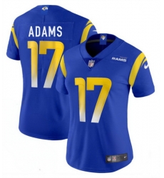 Women Los Angeles Rams 17 Davante Adams Blue Vapor Untouchable Limited Stitched Jersey