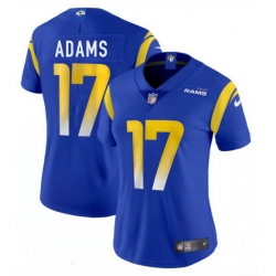 Women Los Angeles Rams 17 Davante Adams Blue Vapor Untouchable Limited Stitched Jersey