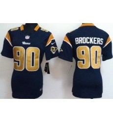 Women Nike St. Louis Rams #90 Brockers Blue Nike NFL Jersey Women Nike St. Louis Rams #90 Brockers Blue Nike NFL Jersey