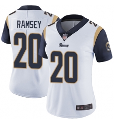 Women Rams 20 Jalen Ramsey White Stitched Football Vapor Untouchable Limited Jersey Women Rams 20 Jalen Ramsey White Stitched Football Vapor Untouchable Limited Jersey