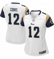 Womens Nike Los Angeles Rams 12 Brandin Cooks Game White NFL Jersey Womens Nike Los Angeles Rams 12 Brandin Cooks Game White NFL Jersey