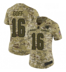 Womens Nike Los Angeles Rams 16 Jared Goff Limited Camo 2018 Salute to Service NFL Jersey Womens Nike Los Angeles Rams 16 Jared Goff Limited Camo 2018 Salute to Service NFL Jersey