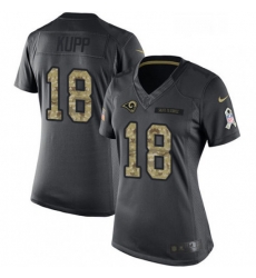 Womens Nike Los Angeles Rams 18 Cooper Kupp Limited Black 2016 Salute to Service NFL Jersey Womens Nike Los Angeles Rams 18 Cooper Kupp Limited Black 2016 Salute to Service NFL Jersey