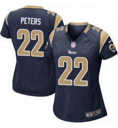 Womens Nike Los Angeles Rams 22 Marcus Peters Game Navy Blue Team Color NFL Jersey Womens Nike Los Angeles Rams 22 Marcus Peters Game Navy Blue Team Color NFL Jersey