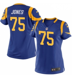 Women's Nike Los Angeles Rams #75 Deacon Jones Game Royal Blue Alternate NFL Jersey Women's Nike Los Angeles Rams #75 Deacon Jones Game Royal Blue Alternate NFL Jersey