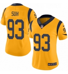 Womens Nike Los Angeles Rams 93 Ndamukong Suh Limited Gold Rush Vapor Untouchable NFL Jersey Womens Nike Los Angeles Rams 93 Ndamukong Suh Limited Gold Rush Vapor Untouchable NFL Jersey