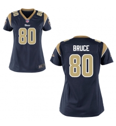 Women's Nike St. Louis Rams 80 Isaac Bruce Game Navy Blue Team Color Home NFL Jersey Women's Nike St. Louis Rams 80 Isaac Bruce Game Navy Blue Team Color Home NFL Jersey