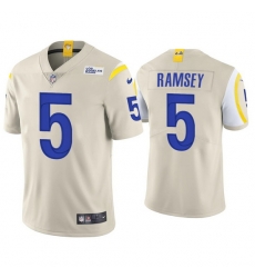 Youth Los Angeles Rams 5 Jalen Ramsey Bone Vapor Untouchable Limited Stitched Jersey Youth Los Angeles Rams 5 Jalen Ramsey Bone Vapor Untouchable Limited Stitched Jersey