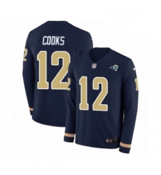 Youth Nike Los Angeles Rams 12 Brandin Cooks Limited Navy Blue Therma Long Sleeve NFL Jersey Youth Nike Los Angeles Rams 12 Brandin Cooks Limited Navy Blue Therma Long Sleeve NFL Jersey