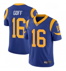 Youth Nike Los Angeles Rams 16 Jared Goff Royal Blue Alternate Vapor Untouchable Limited Player NFL Jersey Youth Nike Los Angeles Rams 16 Jared Goff Royal Blue Alternate Vapor Untouchable Limited Player NFL Jersey