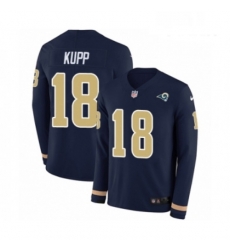 Youth Nike Los Angeles Rams 18 Cooper Kupp Limited Navy Blue Therma Long Sleeve NFL Jersey Youth Nike Los Angeles Rams 18 Cooper Kupp Limited Navy Blue Therma Long Sleeve NFL Jersey