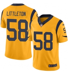 Youth Nike Rams 58 Cory Littleton Gold Stitched NFL Limited Rush Jersey Youth Nike Rams 58 Cory Littleton Gold Stitched NFL Limited Rush Jersey