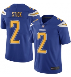 Chargers 2 Easton Stick Electric Blue Men Stitched Football Limited Rush Jersey Chargers 2 Easton Stick Electric Blue Men Stitched Football Limited Rush Jersey
