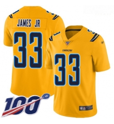 Chargers 33 Derwin James Jr Gold Men Stitched Football Limited Inverted Legend 100th Season Jersey Chargers 33 Derwin James Jr Gold Men Stitched Football Limited Inverted Legend 100th Season Jersey