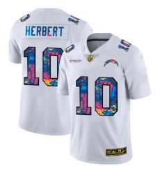 Los Angeles Chargers 10 Justin Herbert Men White Nike Multi Color 2020 NFL Crucial Catch Limited NFL Jersey Los Angeles Chargers 10 Justin Herbert Men White Nike Multi Color 2020 NFL Crucial Catch Limited NFL Jersey
