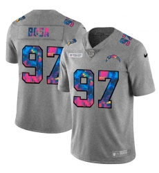 Los Angeles Chargers 97 Joey Bosa Men Nike Multi Color 2020 NFL Crucial Catch NFL Jersey Greyheather Los Angeles Chargers 97 Joey Bosa Men Nike Multi Color 2020 NFL Crucial Catch NFL Jersey Greyheather