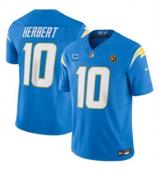Men Los Angeles Chargers 10 Justin Herbert Blue 2023 F U S E With 3 Star C Patch And John Madden Patch Vapor Limited Stitched Football Jersey Men Los Angeles Chargers 10 Justin Herbert Blue 2023 F U S E With 3 Star C Patch And John Madden Patch Vapor Limited Stitched Football Jersey