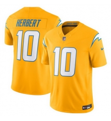 Men Los Angeles Chargers 10 Justin Herbert Gold 2025 F U S E AlternateVapor Limited Stitched Football Jersey Men Los Angeles Chargers 10 Justin Herbert Gold 2025 F U S E AlternateVapor Limited Stitched Football Jersey
