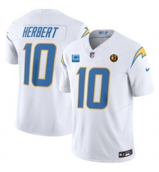 Men Los Angeles Chargers 10 Justin Herbert White 2023 F U S E With 3 Star C Patch And John Madden Patch Vapor Limited Stitched Football Jersey Men Los Angeles Chargers 10 Justin Herbert White 2023 F U S E With 3 Star C Patch And John Madden Patch Vapor Limited Stitched Football Jersey