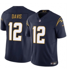 Men Los Angeles Chargers 12 Derius Davis Navy 2024 F U S E Vapor Limited Stitched Football Jersey Men Los Angeles Chargers 12 Derius Davis Navy 2024 F U S E Vapor Limited Stitched Football Jersey