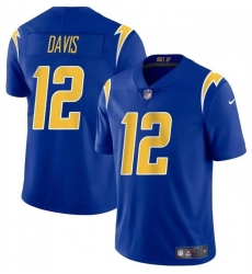 Men Los Angeles Chargers 12 Derius Davis Royal 2024 Vapor Limited Stitched Football Jersey Men Los Angeles Chargers 12 Derius Davis Royal 2024 Vapor Limited Stitched Football Jersey
