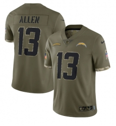 Men Los Angeles Chargers 13 Keenan Allen Olive 2022 Salute To Service Limited Stitched Jersey Men Los Angeles Chargers 13 Keenan Allen Olive 2022 Salute To Service Limited Stitched Jersey