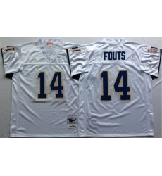 Men Los Angeles Chargers 14 Dan Fouts White M&N Throwback Jersey Men Los Angeles Chargers 14 Dan Fouts White M&N Throwback Jersey